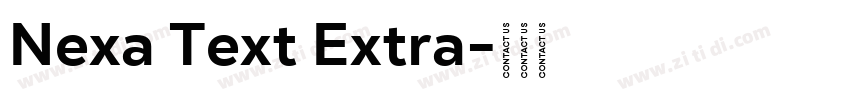 Nexa Text Extra字体转换 Nexa Text Extra字体转换